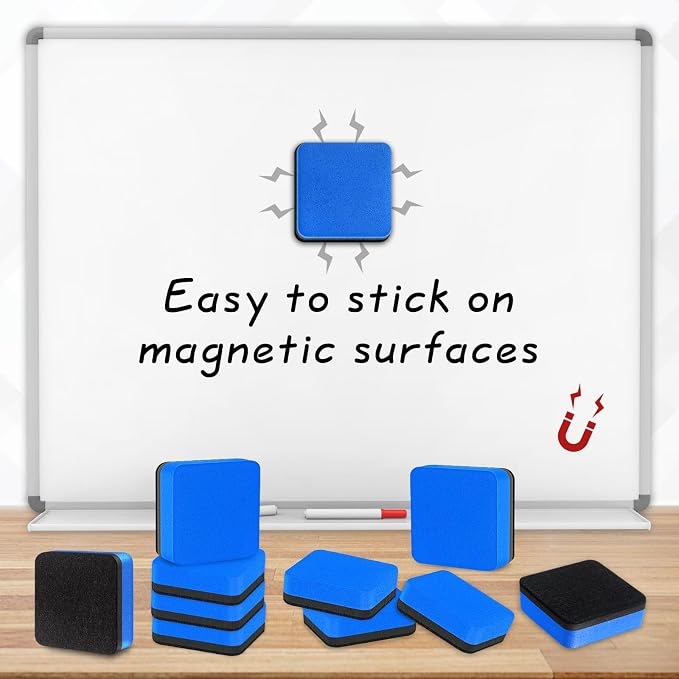 200 Packs Cube Dry Erase Eraser Bulk, Mini Magnetic Whiteboard Dry Erasers - Image 5