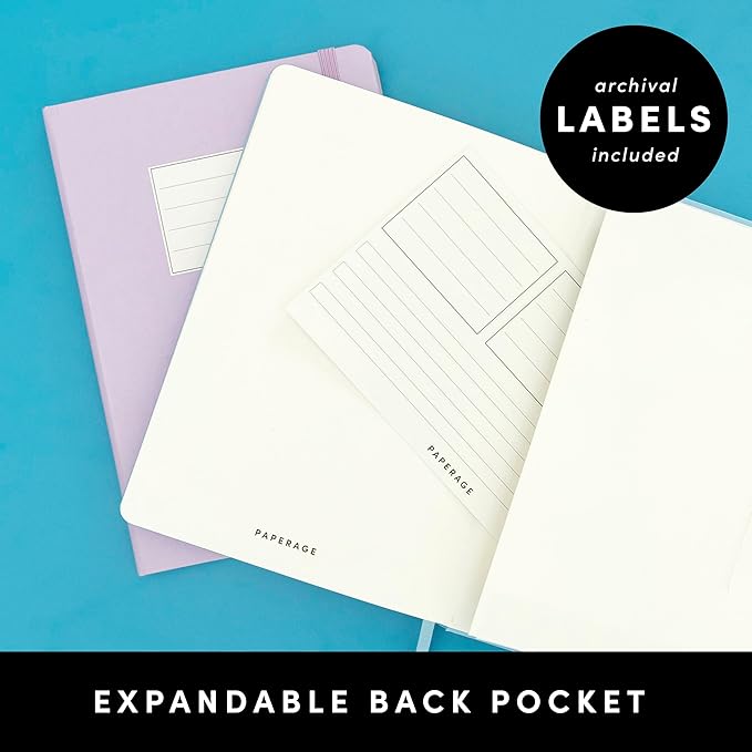 PAPERAGE Lined Journal Notebook, 160 Pages, Medium 5.6 in x 8 in - Image 5