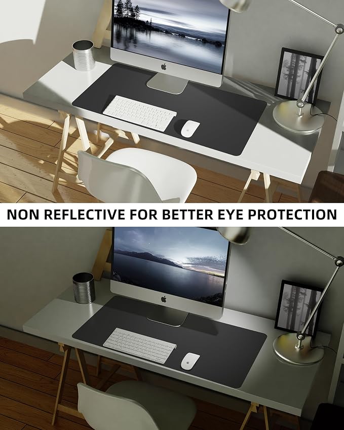 Non-Slip Desk Pad, Mouse Pad, Waterproof PU Leather Desk Protector, Ultra Thin - Image 6