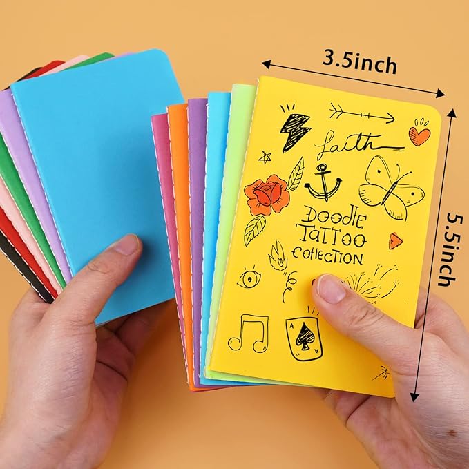 Gwybkq Small Lined Notepads Bulk 60 Pack Mini Journal Pocket Notebooks Set - Image 5