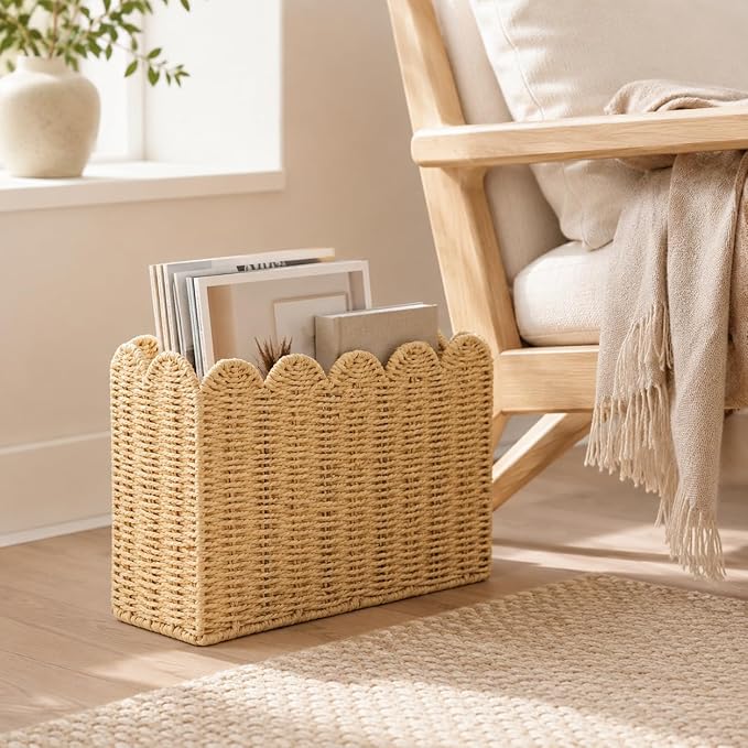 Paper Rope Magazine Holder for Floor - Image 4