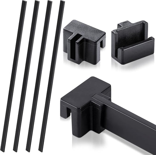 Epakh 4-Piece PVC Black Hanging File Folder Rails by Epakh