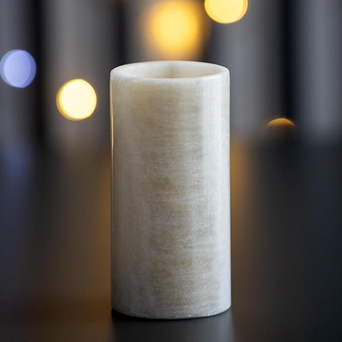 Pen Holder - Toothbrush Holder, Desk Organizer, Makeup Brush Holder, Gift for Home, Kitchen Utensil Holder, Storage Desktop, Onyx Marble, Mini Vase-DeskLoop Office