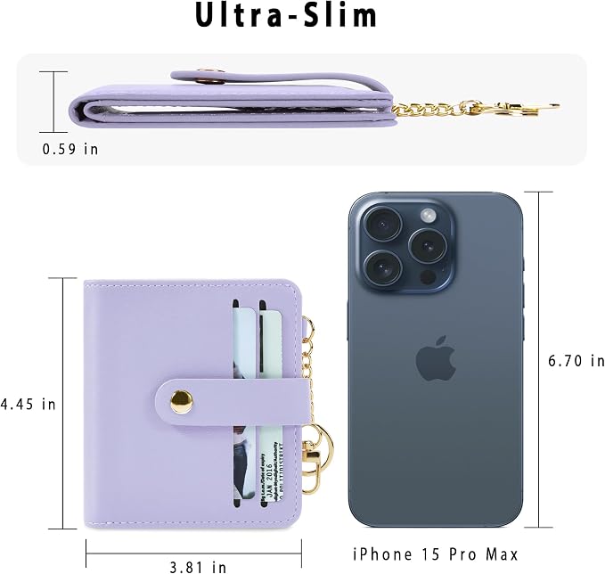 Airkit Small Wallet Women RFID, PU Leather Card Holder - Image 4