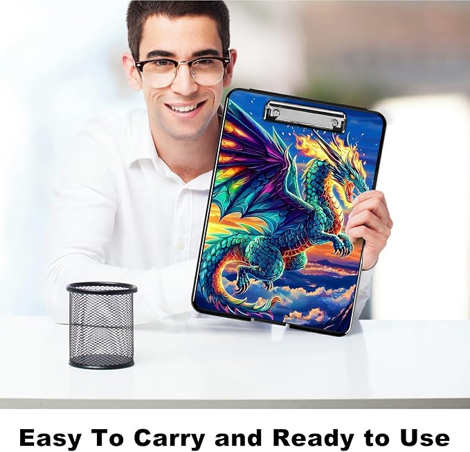 Blue Cloud Dragon A4 Clipboard - Image 6