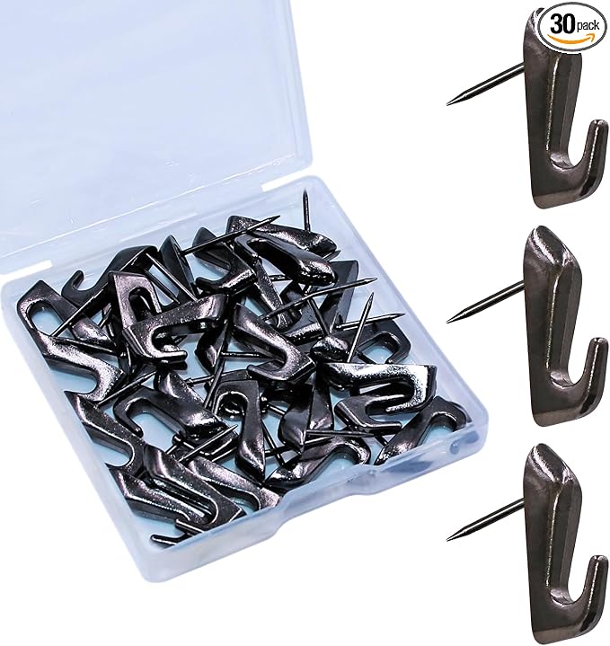Push Pin Picture Hangers, Decorative Picture Hooks by Atsky