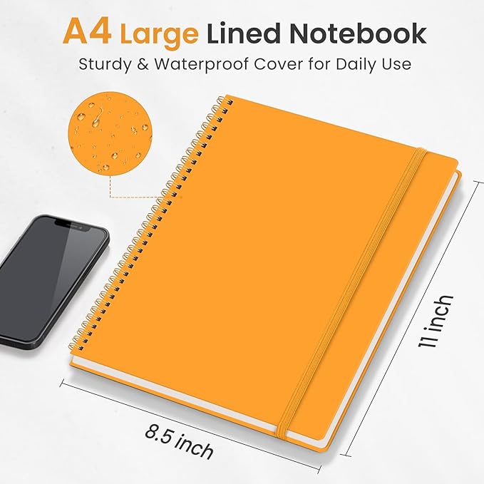 Taja Spiral Lined Notebook, 8.5"x11" Notebooks - Image 5