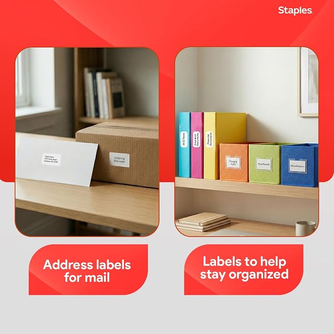 Staples 1" x 2-5/8" Address Labels, 750 Labels per Box - Image 5