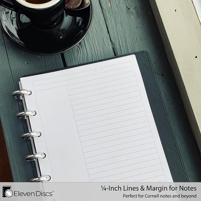 Eleven Discs Discbound Paper, Junior Size Margin Ruled Sheets - Image 3