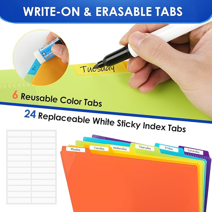 KTRIO 12 Pocket Project Organizer, Letter Size Spiral Binder, Letter Size Fit - Image 5