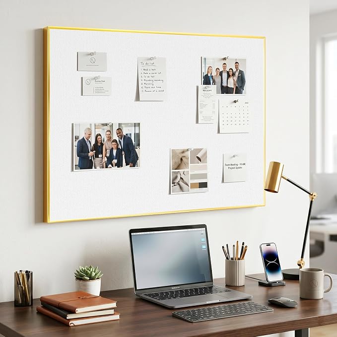Linen Bulletin Board, Vision Board, Wall Mounted, - Image 8