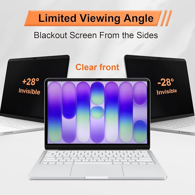 Magnetic Privacy Screen for MacBook Neo 13 Inch A18 Pro 2026, Matte Removable - Image 4