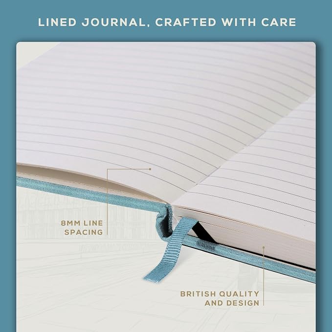 BEECHMORE BOOKS Large Lined Journal Notebook, 8.5" x 11.5" Hardcover Vegan - Image 6