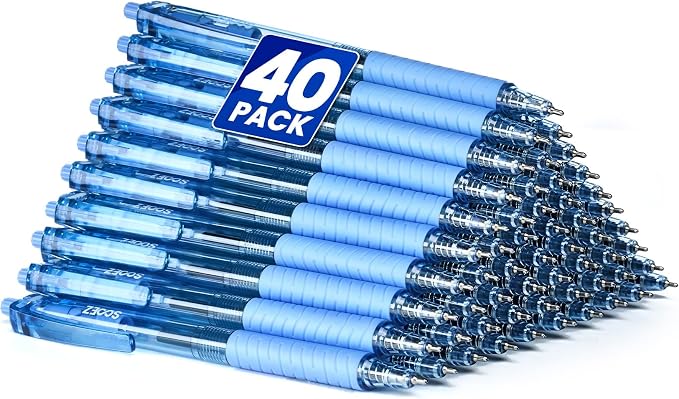 Sooez 40 Pack Bulk Pens Ballpoint, Smooth Writing Pens by Sooez