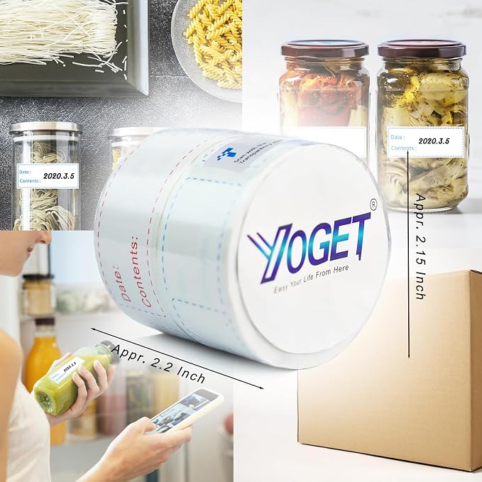 300pcs Removable Freezer Labels, Yoget 1 x 3 Inch Food Labels, Refrigerator - Image 7