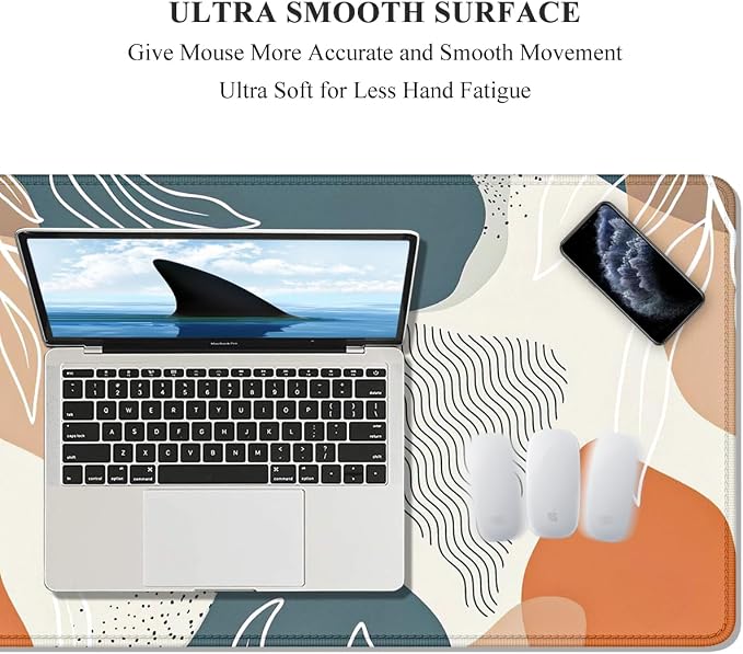 Auhoahsil Large Mouse Pad, XXL Desk Pad, Extened Mousepad 31.5" x 11.8" - Image 3