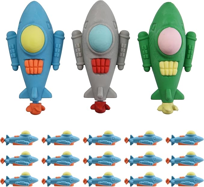 24Pcs Submarine Shape Erasers for Kids Bulk, Cute Puzzle Erasers Fun Take Apart Erasers for School Classroom Supplies Party Favors Military Enthusiasts-DeskLoop Office