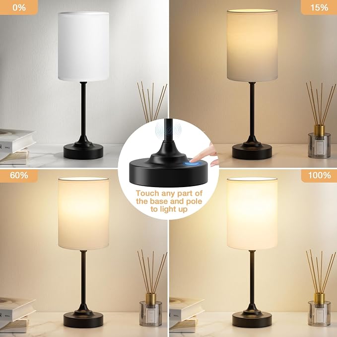 Fenmzee Touch Nightstand Bedroom Lamp - Image 2