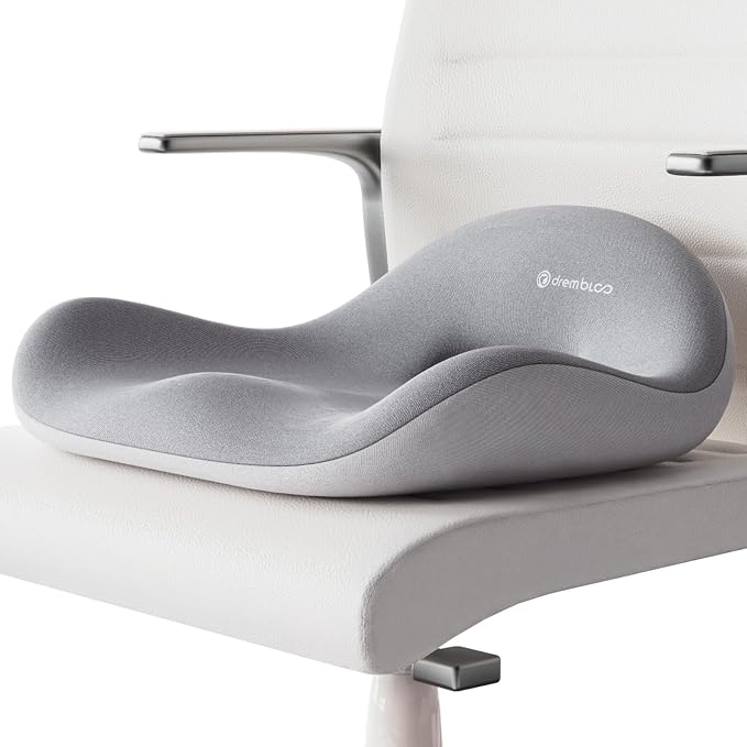 Extra Large Seat Cushion, Premium Memory Foam Office Chair Cushions by drembloo