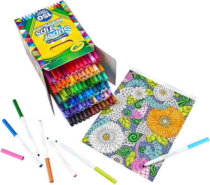 Crayola Super Tips Marker Set, Teacher Classroom Must Haves, Homeschool Supplies - Image 2