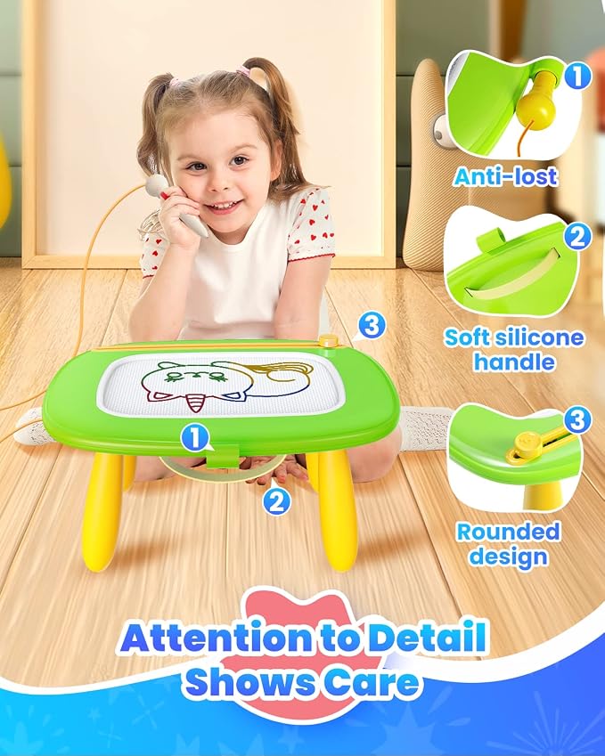 Seimome Toddlers Toys Ages 1-3, Magnetic Drawing Board, Doodle Board Pad - Image 5