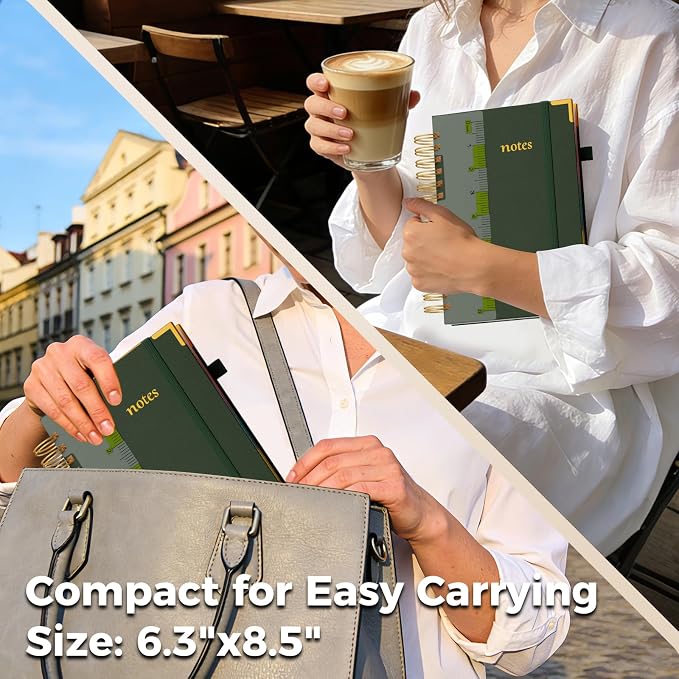 XYark A5 Hardcover Spiral Notebook, 6.3"x8.5" College Ruled Notebooks - Image 8