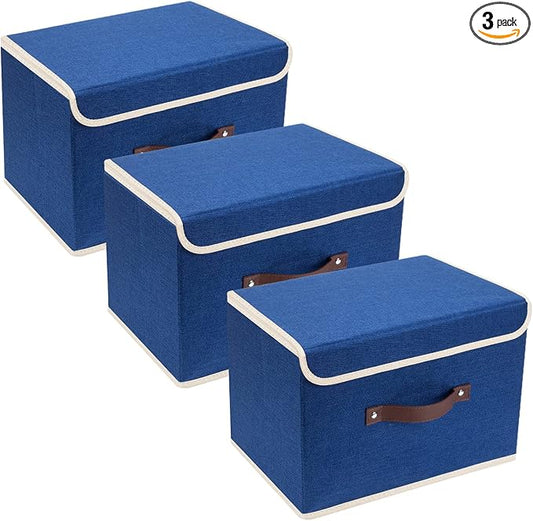 TYEERS Collapsible Storage Boxes, Washable Fabric Storage Bins by StorageOrganization