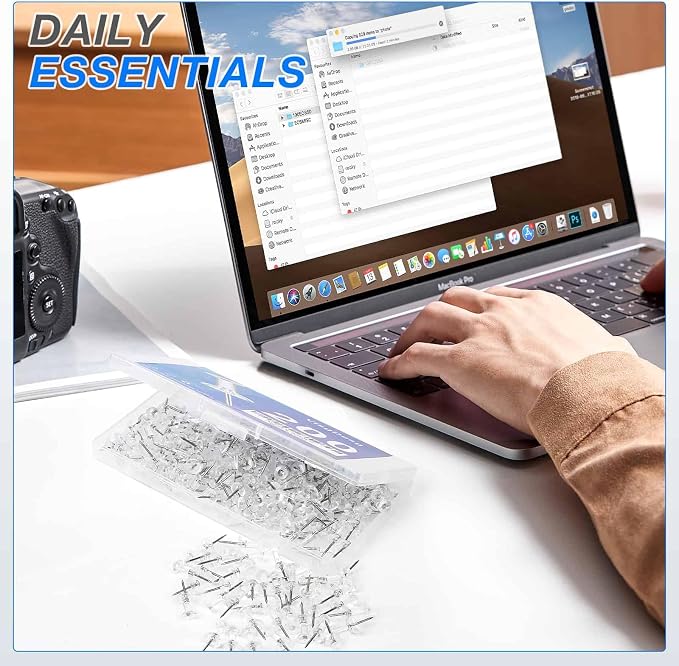 200 Pcs Clear Push Pins Tacks - Image 7