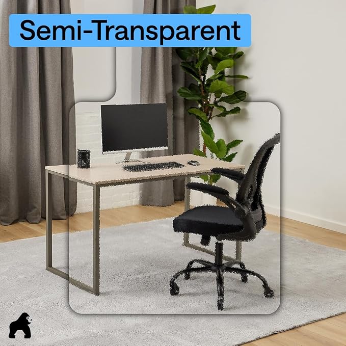 GORILLA GRIP Slip Resistant Clear Office Chair Mat - Image 7