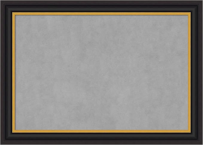 Amanti Art Black Framed Magnetic Board 30x42 Large Vision Board by AmantiArt