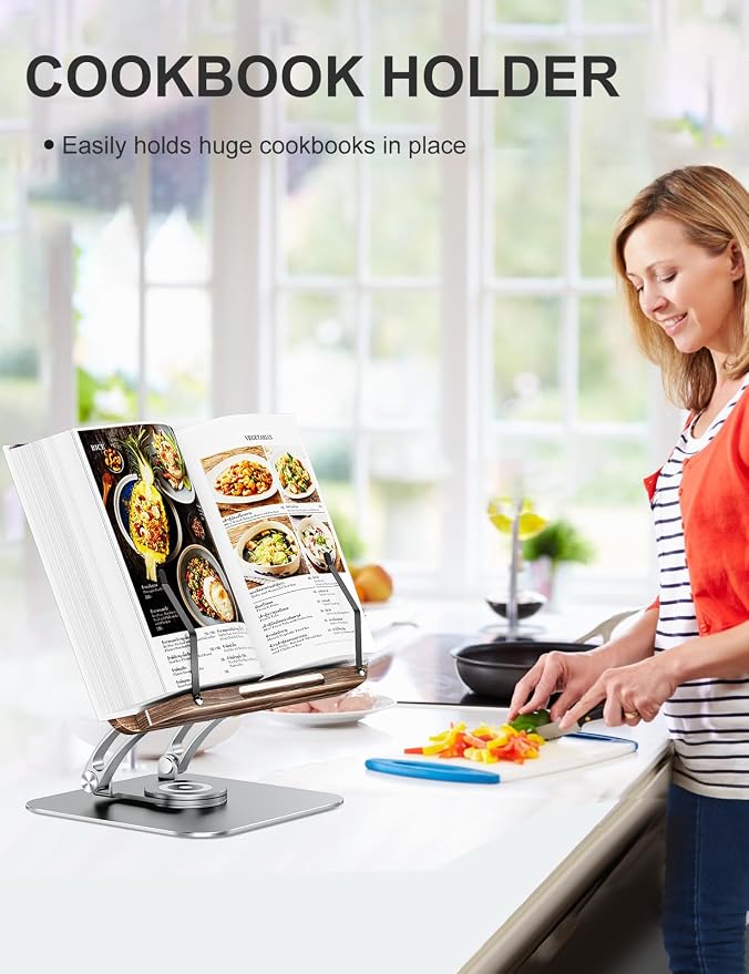 Tounee Book Stand for Reading, Adjustable Book Holder - Image 3