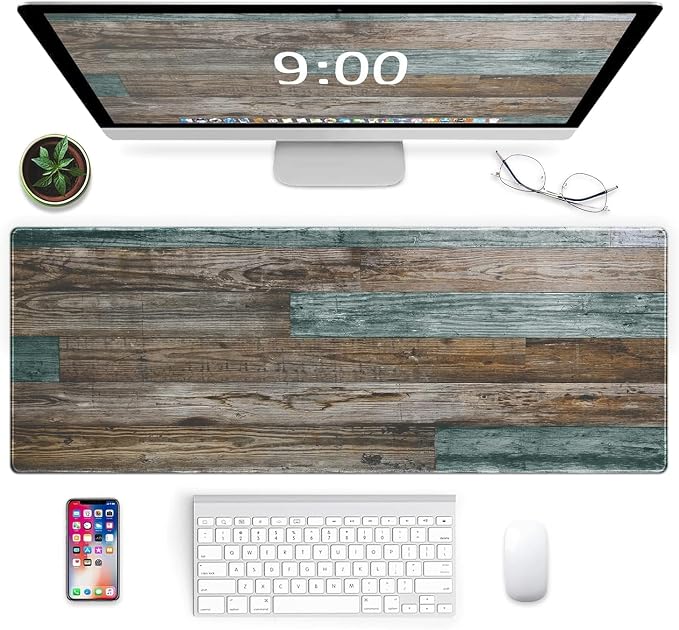 Galdas Gaming Mouse Pad Vintage Wood Grain Pattern XXL XL Large Mouse Pad Mat by Galdas