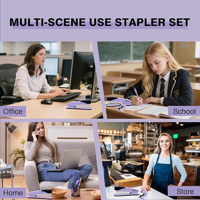 Metal Heavy Duty Stapler, 50 Sheet Capacity Stapler - Image 6