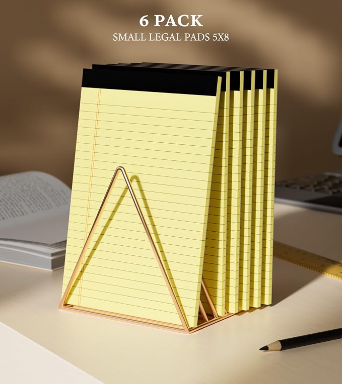 Small Legal Pads 5x8 Notepad, 6 Pack Note Pads 5x8 College Ruled Writing Pads - Image 7