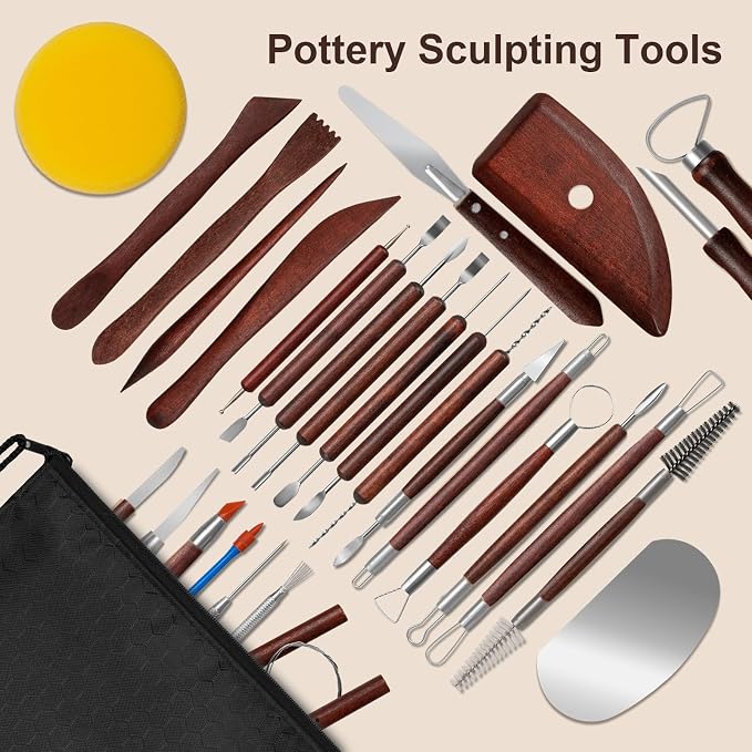 Amrules Clay Tools Kit, Practical Polymer Clay Sculpting Tools Kit, Air Dry - Image 6