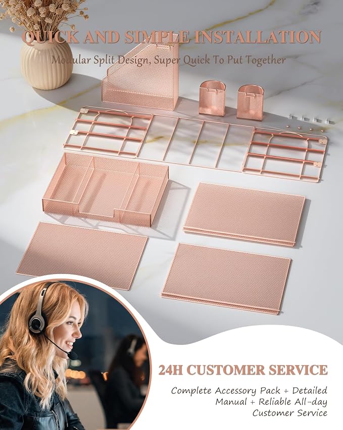 WALI Desk File Organizer, 4 Tier Desktop Paper Letter Tray Organizer - Image 8