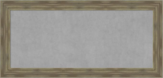 Amanti Art Grey Framed Magnetic Board 26x54 Oversize Vision Board by AmantiArt