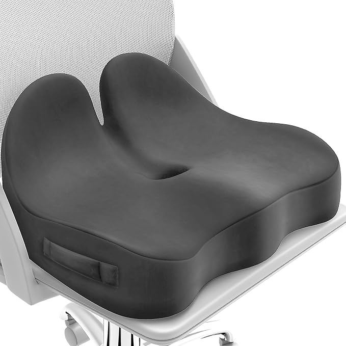 CushZone Seat Cushion, Memory Foam Office Chair Seat Cushion by CushZone