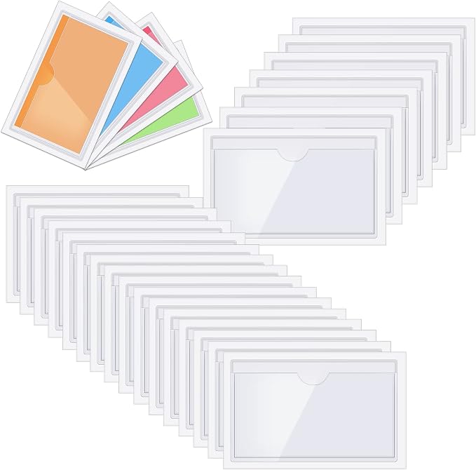 Chinco 30 Pcs Self Adhesive Pockets, Bin Labels - Image 8
