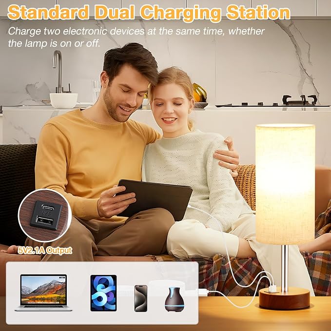 Dicoool Touch Bedside Table Lamp - Image 4