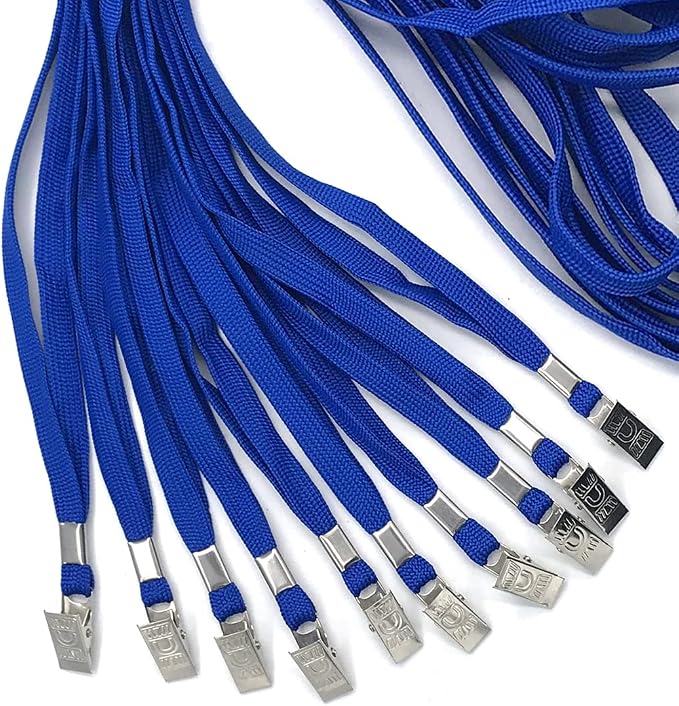 Bird Fiy Blue Lanyards 100 Pack Bulk Badge Lanyards - Image 5