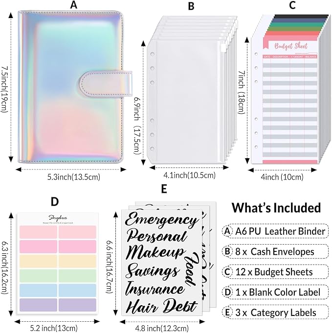SKYDUE Budget Binder, Money Saving Binder - Image 3