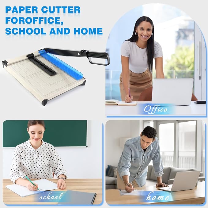 Guillotine Paper Cutter, A4 Paper Cutter, Heavy Duty Paper Trimmer - Image 4