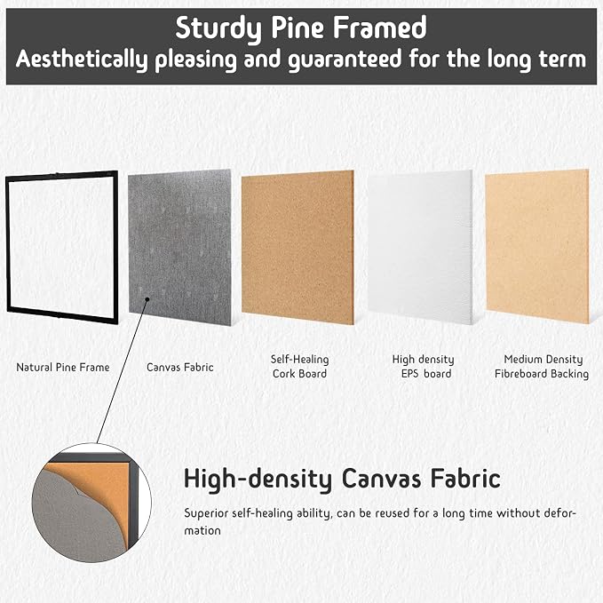 Gideal Large Bulletin Board 36 x 48, Cork Boards - Image 7