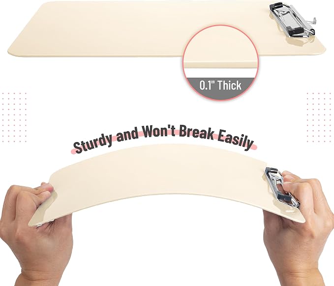 Mr. Pen- Plastic Clipboard, 12.5” x 9”, Clipboard Plastic | Low-Profile Metal - Image 4
