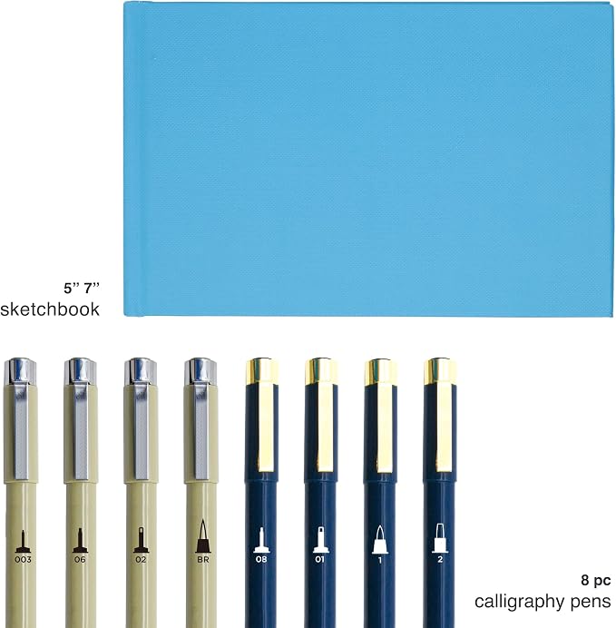 COLOUR BLOCK 10PC Calligraphy Set - Image 3