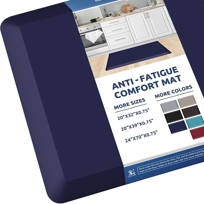 KitchenClouds Kitchen Mat Cushioned Anti Fatigue Rug 20"x32" Water Resistant by KitchenClouds