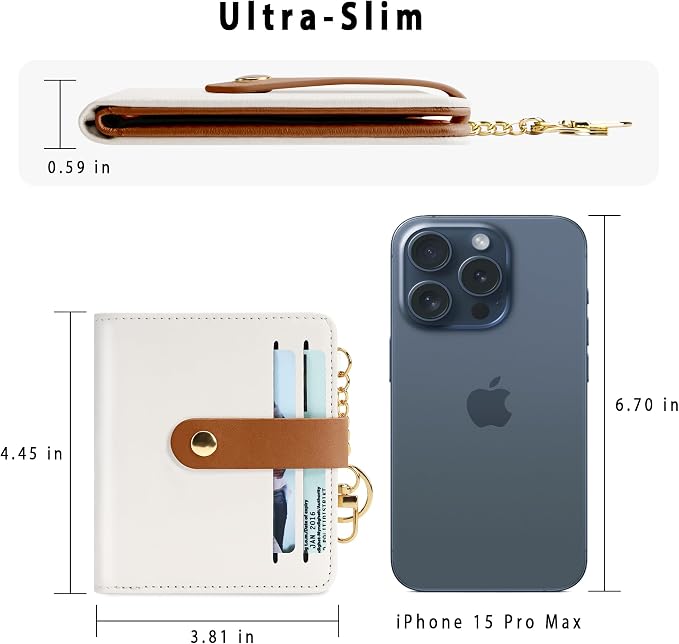 Airkit Small Wallet Women RFID, PU Leather Card Holder - Image 4