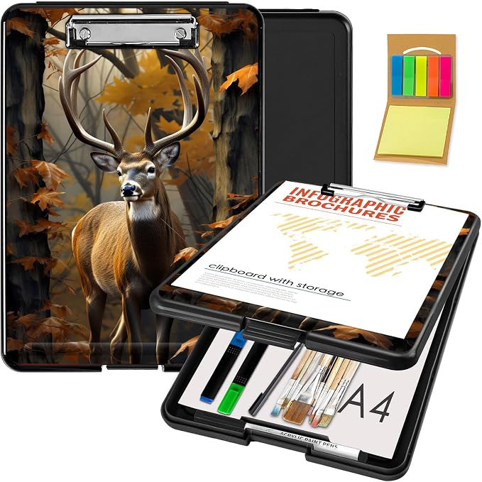Clipboard with Storage, Office Supplies Nursing Clipboards Folder with Pen by CAPAUNVDA