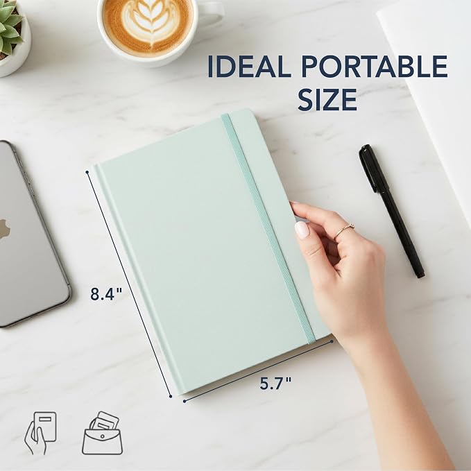Mr. Pen- Dotted Journal Notebook, A5 Medium Size | 160 Pages, Fabric Hardcover - Image 2